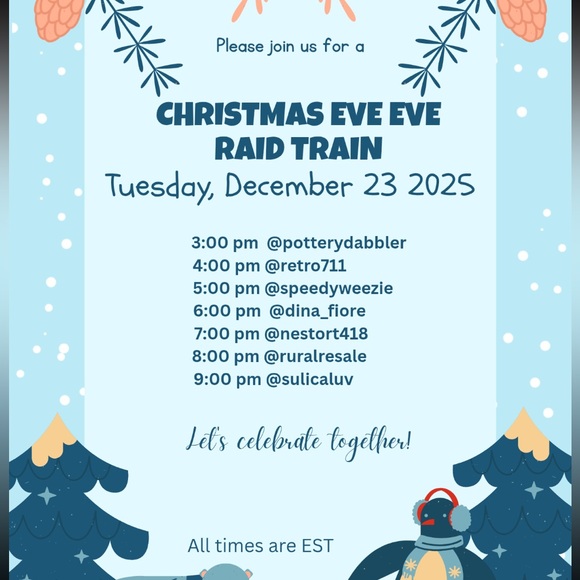 3pm EST Special Raid Train!! 7 Hosts! - Picture 1 of 11